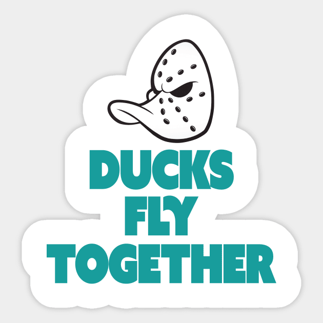 Ducks fly together Sticker by Tees_N_Stuff